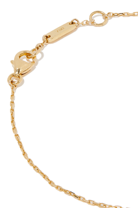 Yellow Gold Chain Wow Necklace